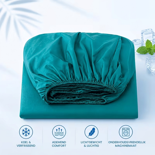 Cora Cooling Fitted Sheet | Breathable, Moisture-Regulating Fabric 0