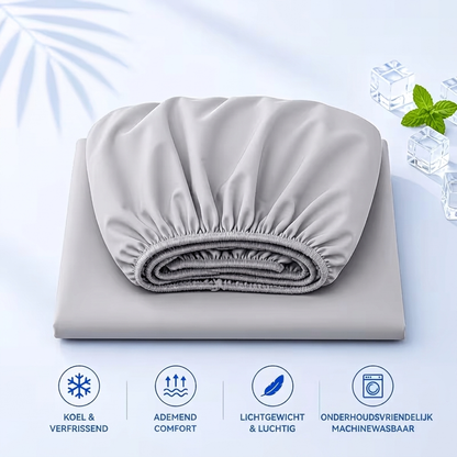 Cora Cooling Fitted Sheet | Breathable, Moisture-Regulating Fabric 7
