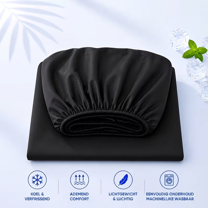 Cora Cooling Fitted Sheet | Breathable, Moisture-Regulating Fabric 9
