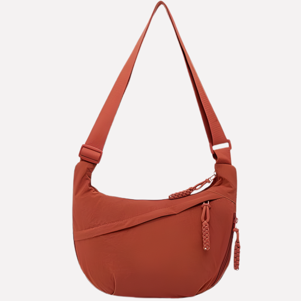 Cora Crescent Crossbody Bag | Nylon, Adjustable Strap 12