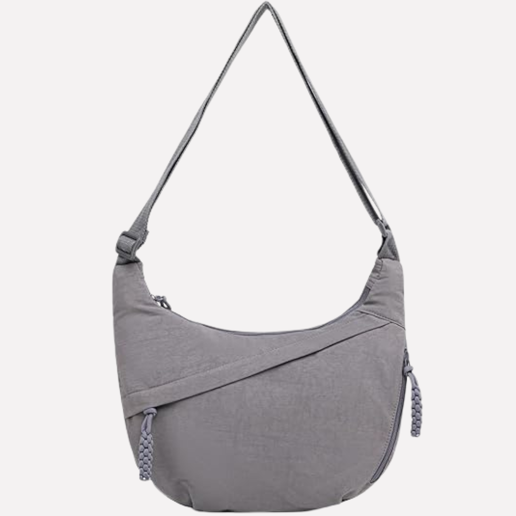 Cora Crescent Crossbody Bag | Nylon, Adjustable Strap 8