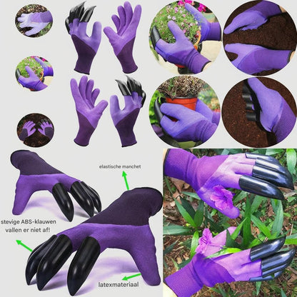 Cora Garden Gloves | Built-In Claw Tools for Digging, Durable Fabric 2