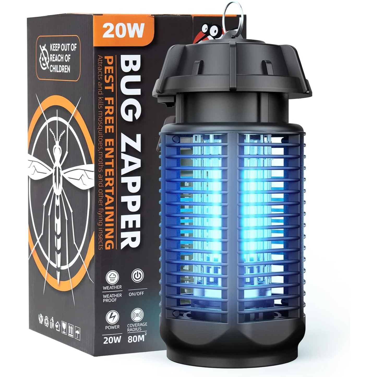 Elios Electric Bug Zapper | 20W UV Light, Waterproof Insect Killer 0