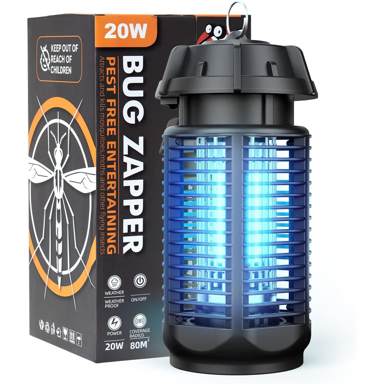 Elios Electric Bug Zapper | 20W UV Light, Waterproof Insect Killer 0