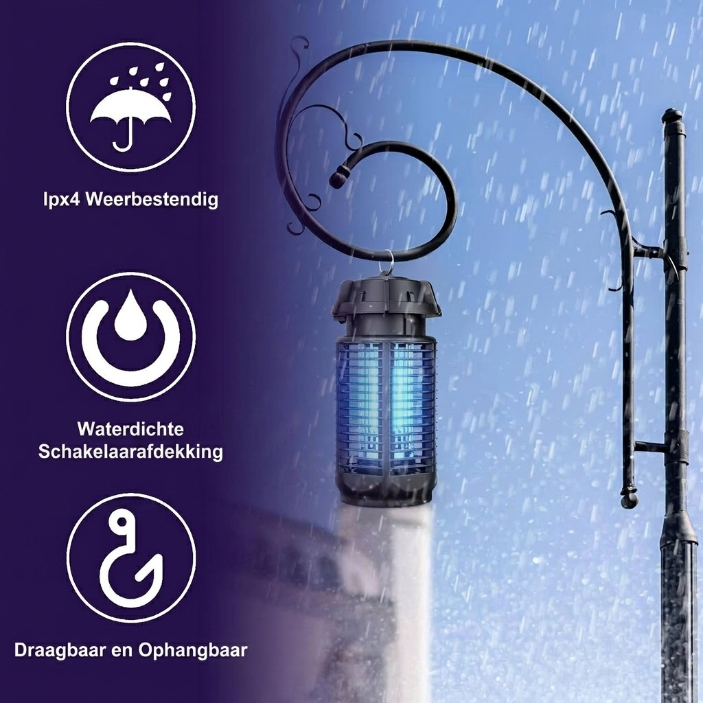 Elios Electric Bug Zapper | 20W UV Light, Waterproof Insect Killer 4