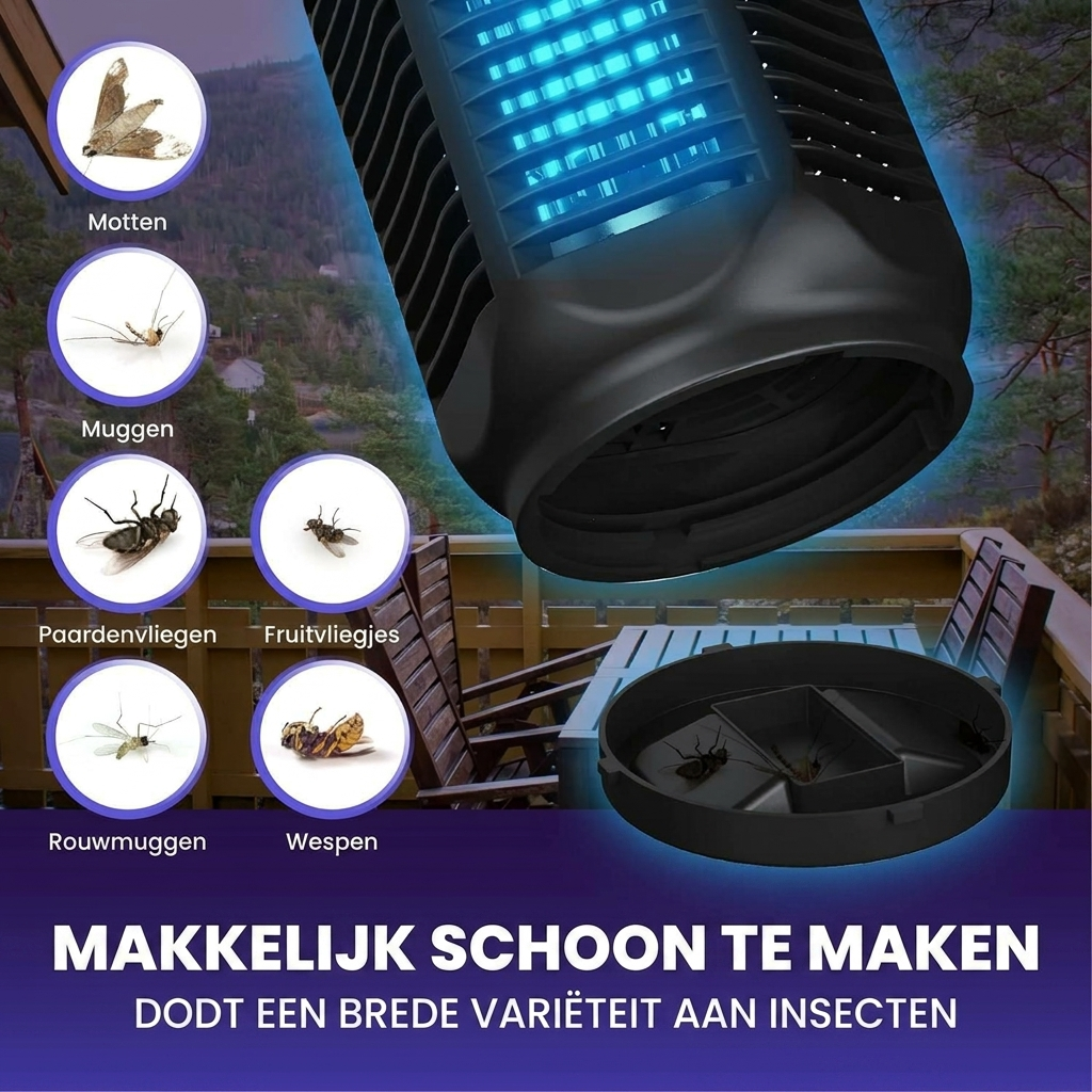 Elios Electric Bug Zapper | 20W UV Light, Waterproof Insect Killer 5