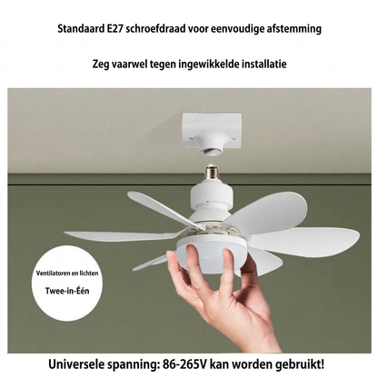 Elios LED Ceiling Fan Lamp | E27 Base, Remote Control, Dimmable Lighting 7