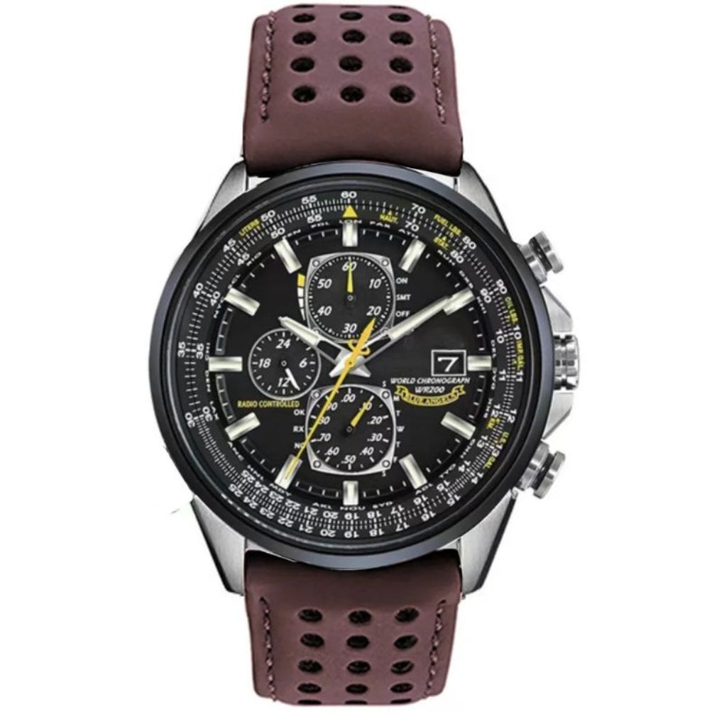 Elios Men's Watch | Stainless Steel Case, Leather Strap 1