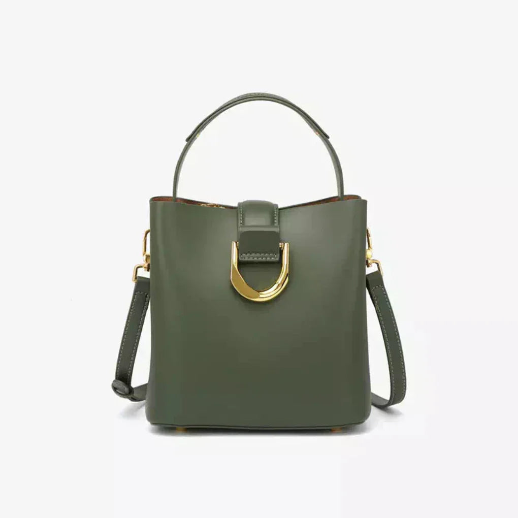 Elise Handbag | Genuine Cowhide Leather, Structured Design 0