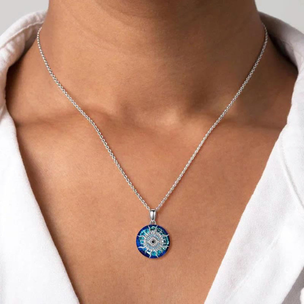 Elysia Evil Eye Necklace | Spiritual Protection Alloy Pendant 1