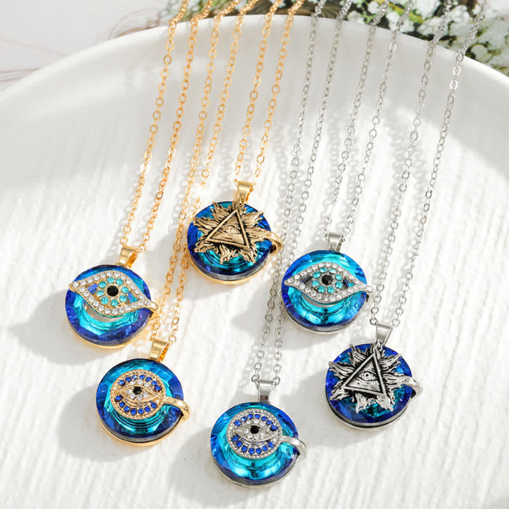 Elysia Evil Eye Necklace | Spiritual Protection Alloy Pendant 2