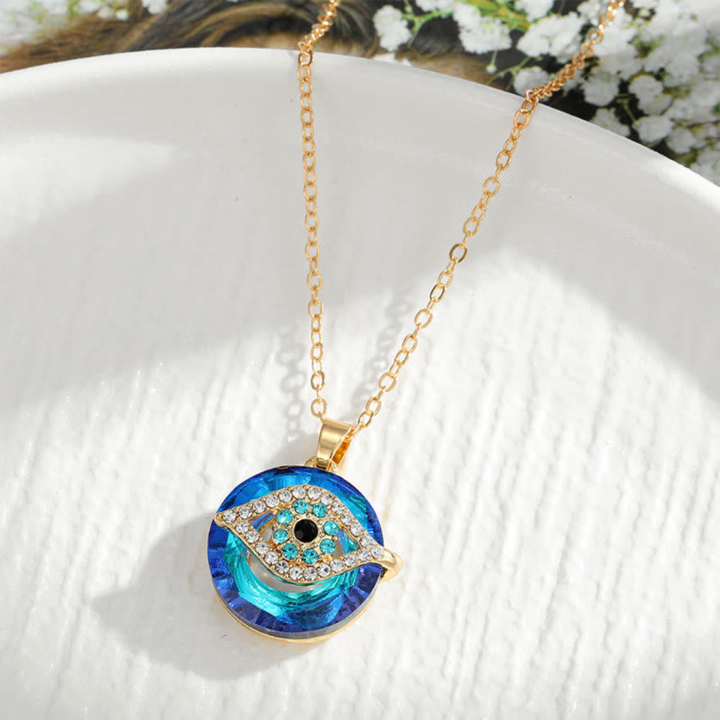 Elysia Evil Eye Necklace | Spiritual Protection Alloy Pendant 4