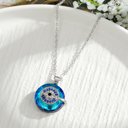 Elysia Evil Eye Necklace | Spiritual Protection Alloy Pendant 5