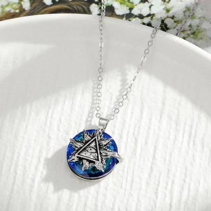 Elysia Evil Eye Necklace | Spiritual Protection Alloy Pendant 7