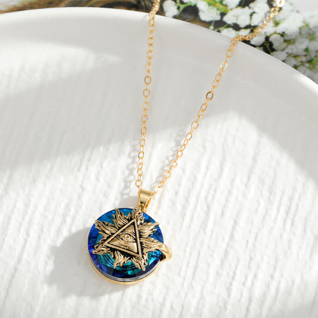 Elysia Evil Eye Necklace | Spiritual Protection Alloy Pendant 8