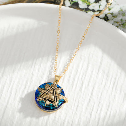 Elysia Evil Eye Necklace | Spiritual Protection Alloy Pendant 8