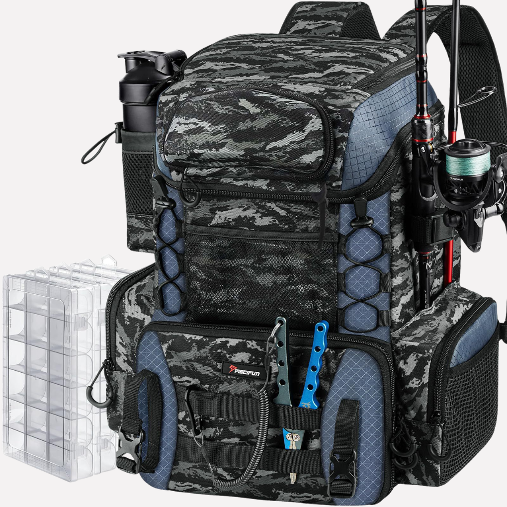 Falcon Fishing Tackle Backpack | Spacious, Organized Storage 2