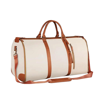 Folio Weekend Bag | Foldable PU Leather Patchwork 1