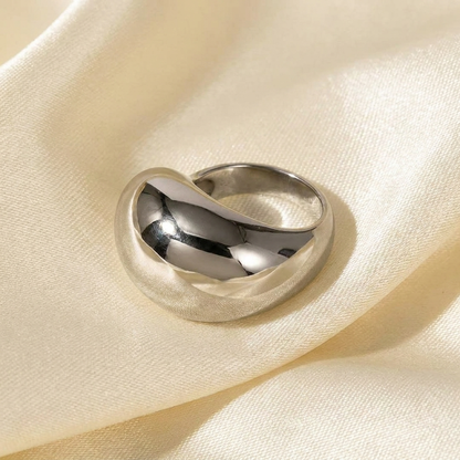 Gala Minimalist Ring | 18K Gold Stainless Steel, Elegant Everyday Accessory 3