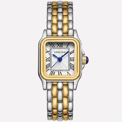Gala Women's Watch | Rectangular Gold Case, Roman Numerals 2
