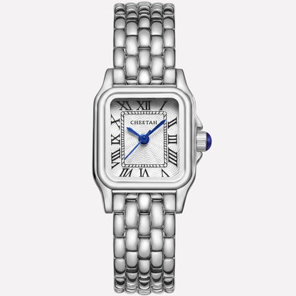 Gala Women's Watch | Rectangular Gold Case, Roman Numerals 3