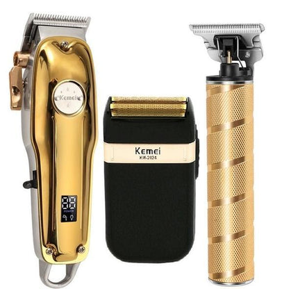 Gleam 3-in-1 Hair Clipper Set | Cordless Hair Clipper, T-Blade Trimmer, Foil Razor 0