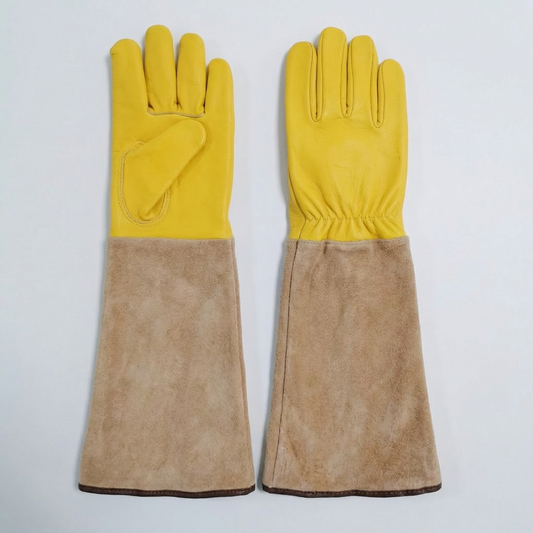 Glenna Garden Gloves | Extended Leather Protection for Hands and Forearms 0