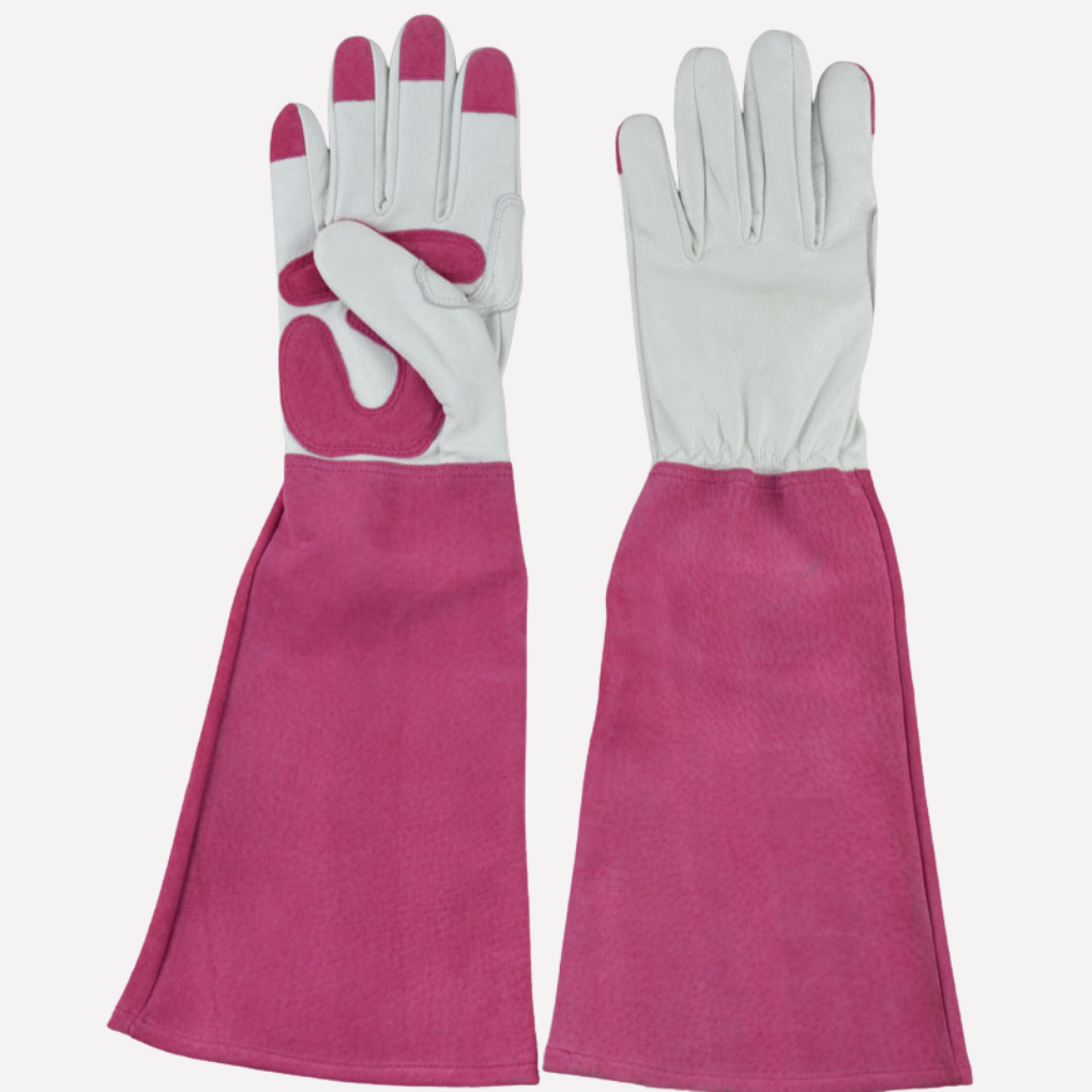 Glenna Garden Gloves | Extended Leather Protection for Hands and Forearms 2