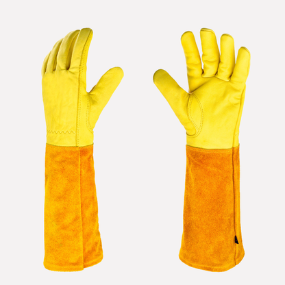 Glenna Garden Gloves | Extended Leather Protection for Hands and Forearms 4