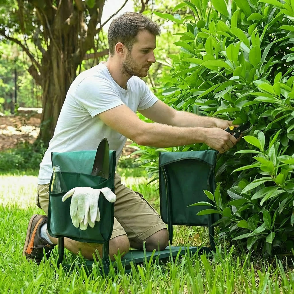 Grove Garden Kneeler and Seat | Dual-Use Design with Tool Pockets 1