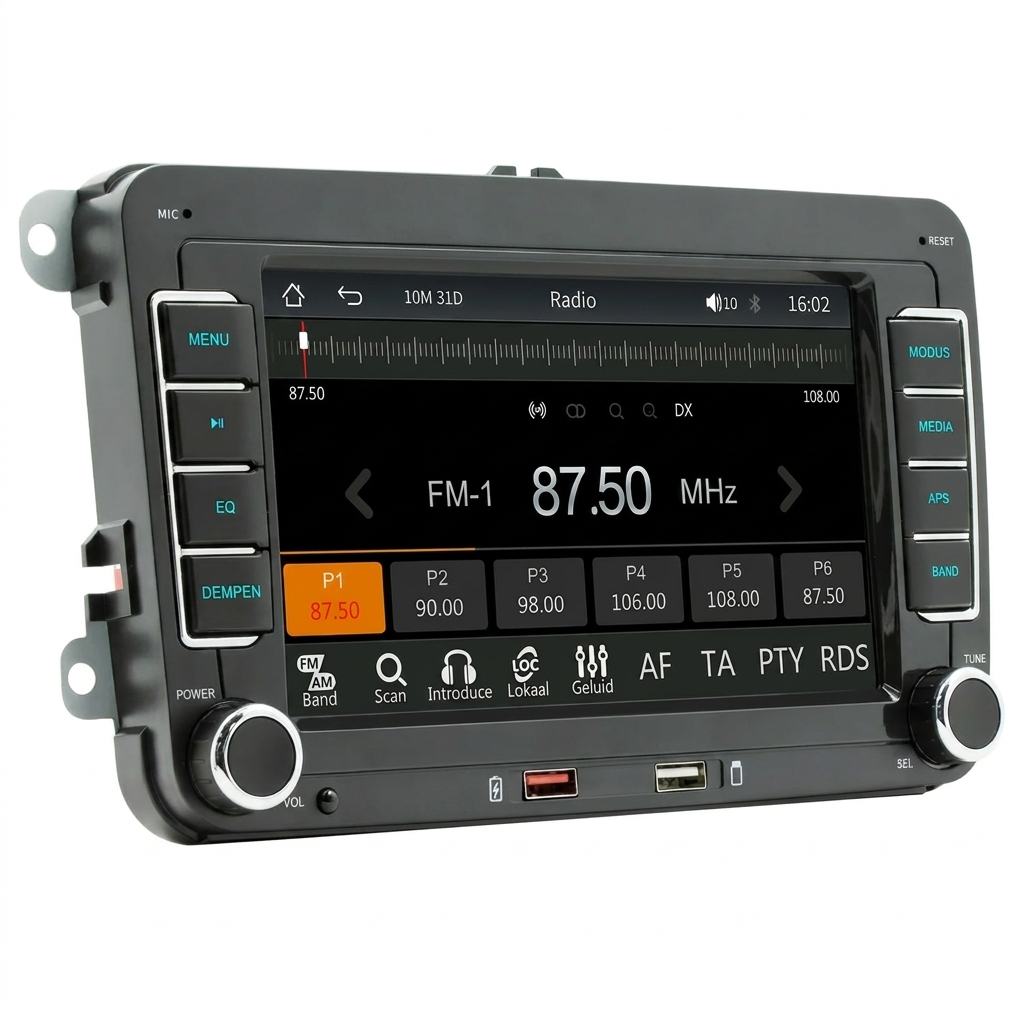 Juvo 7-Inch HD Touchscreen Car MP5 Player | Bluetooth Multimedia System 0