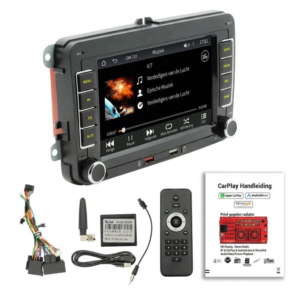 Juvo 7-Inch HD Touchscreen Car MP5 Player | Bluetooth Multimedia System 3
