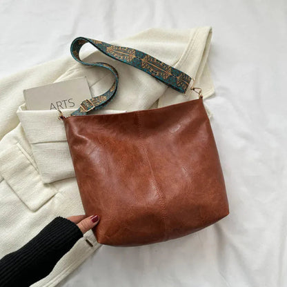 Kelsey Vintage Shoulder Bag | Distressed Leather, Adjustable Strap 3