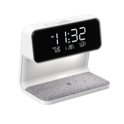 Liora Bedside Lamp | LED Touch Control with Wireless Charger and Alarm Clock 2