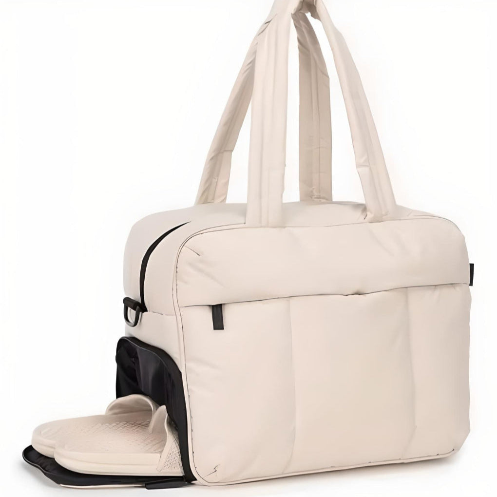 Luka Puffer Duffle Bag | Lightweight Quilted Polyester 4