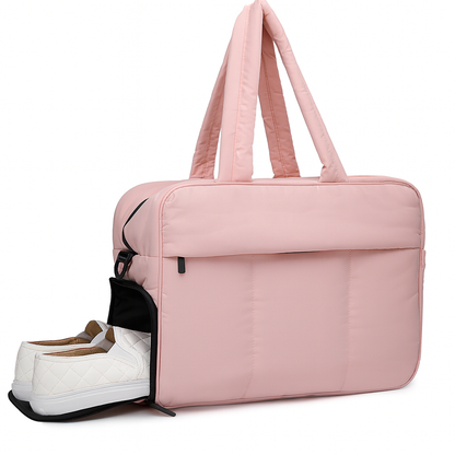 Luka Puffer Duffle Bag | Lightweight Quilted Polyester 6