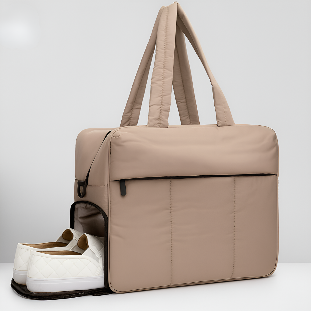 Luka Puffer Duffle Bag | Lightweight Quilted Polyester 7