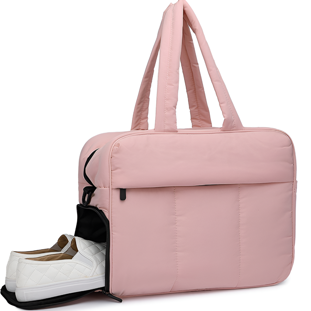 Luka Puffer Duffle Bag | Lightweight Quilted Polyester 8