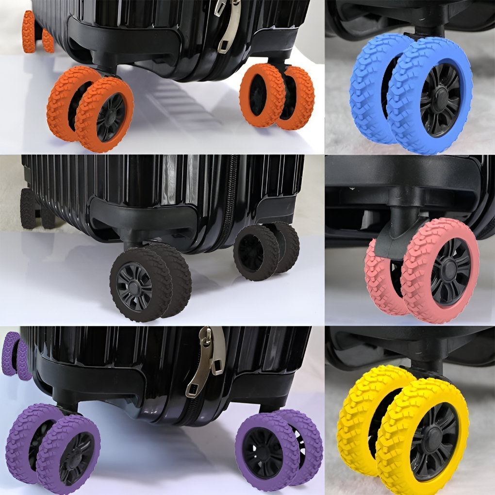 Luna Luggage Wheel Protectors | Shock-Absorbing Silicone Set 1