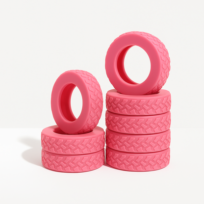 Luna Luggage Wheel Protectors | Shock-Absorbing Silicone Set 3