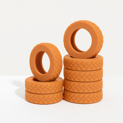 Luna Luggage Wheel Protectors | Shock-Absorbing Silicone Set 5