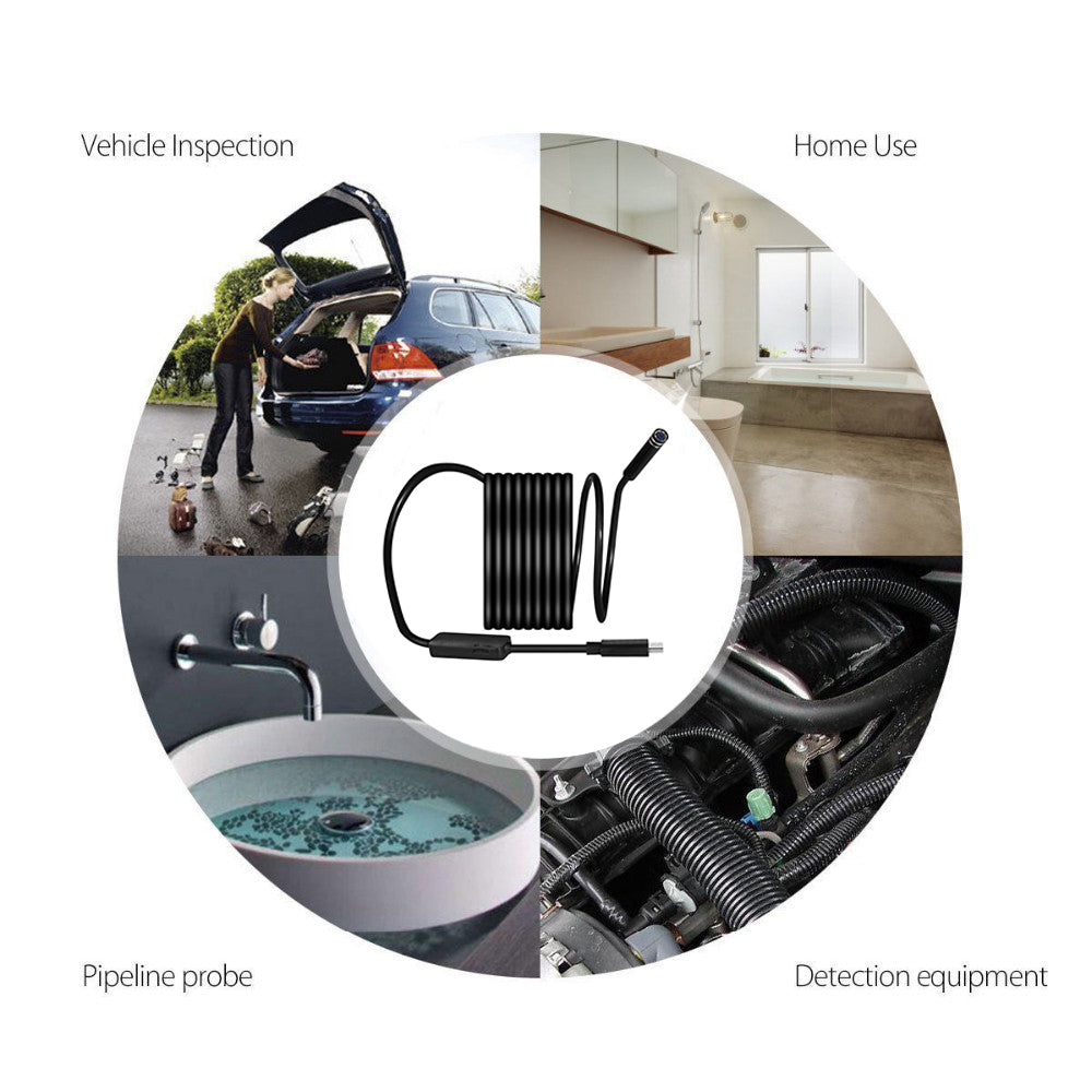 Mally Endoscope Camera | 1080P HD, Flexible Hose, Smartphone Compatible 3