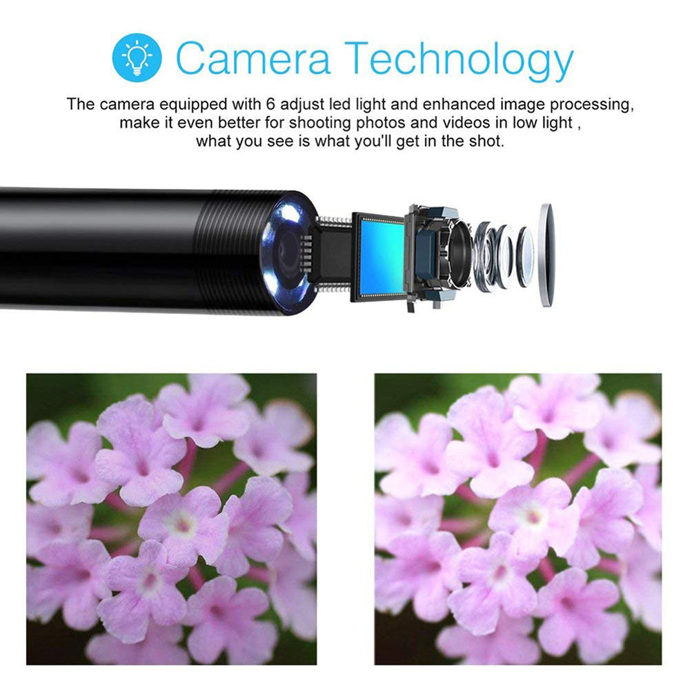Mally Endoscope Camera | 1080P HD, Flexible Hose, Smartphone Compatible 4