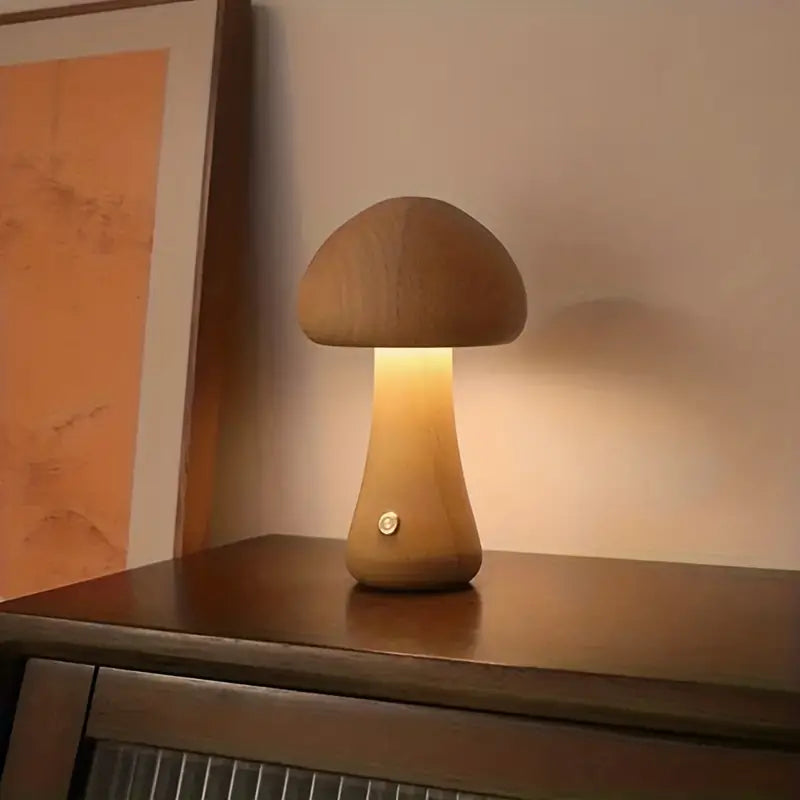 Mira Mushroom Table Lamp | Wireless, Adjustable LED, Cordless 5