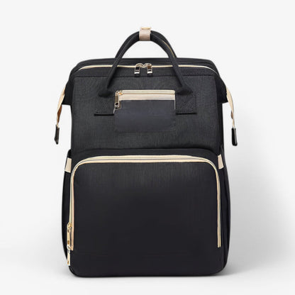 ReisNest Diaper Bag Backpack | 2-in-1 with Extendable Baby Bed, Water-Repellent Fabric 2