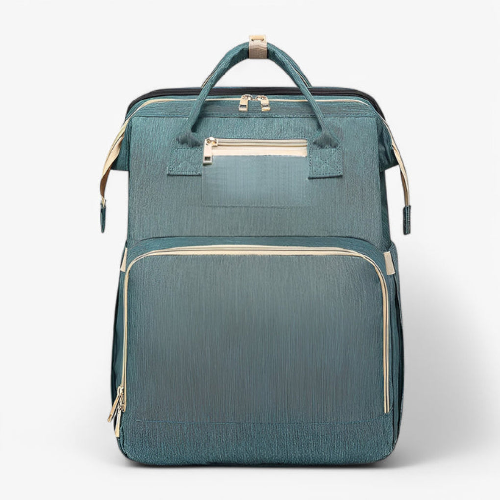 ReisNest Diaper Bag Backpack | 2-in-1 with Extendable Baby Bed, Water-Repellent Fabric 9