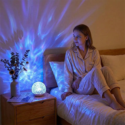 Rivo Relax Lamp | Ocean Wave Projection, Multi-Color LED 2
