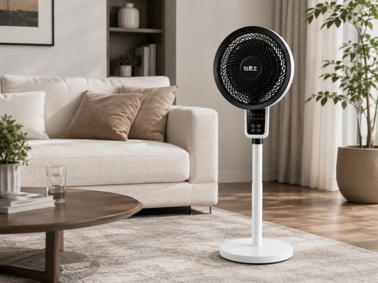 Sento Standing Fan | Oscillating, Quiet Operation, Adjustable Timer 0