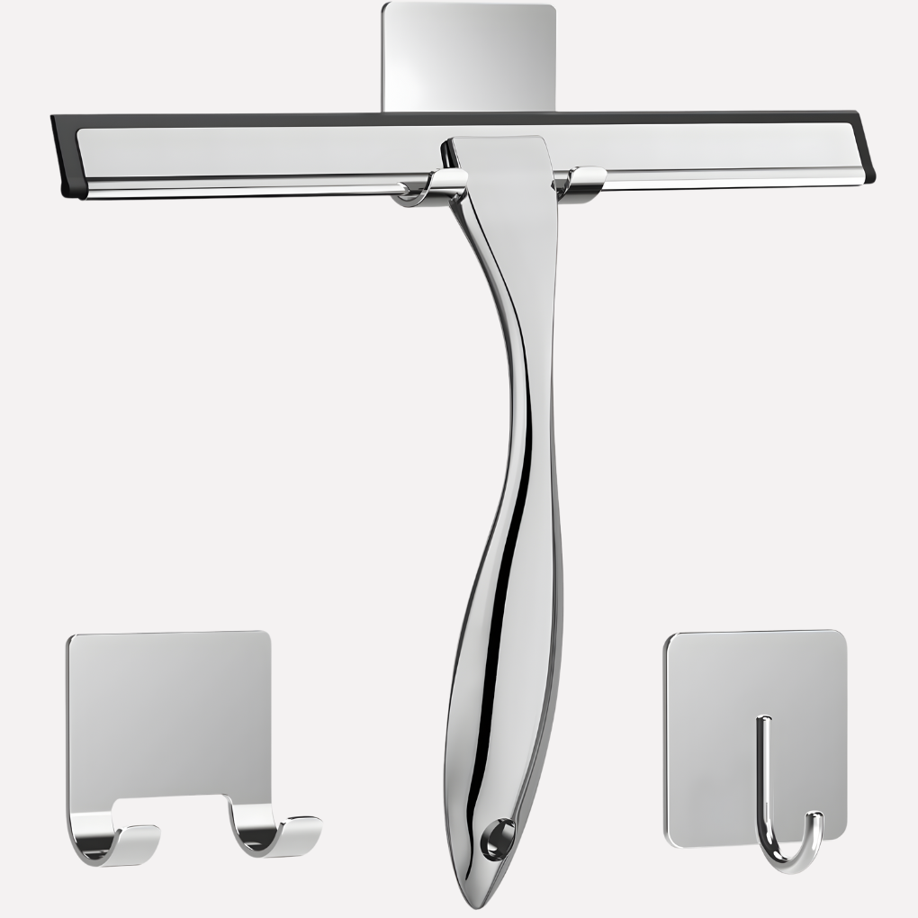 Sero Shower Wiper | Stainless Steel Blade with Hooks 1