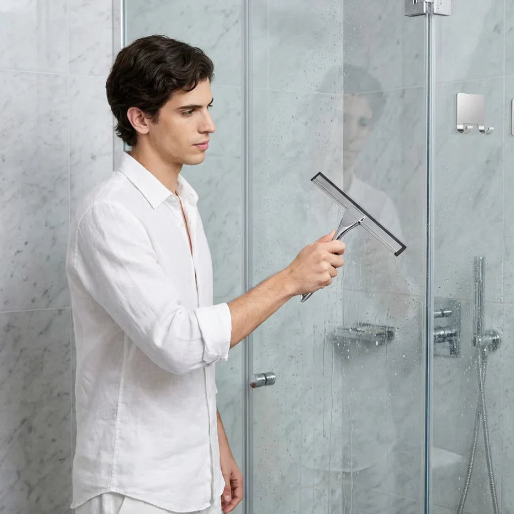 Sero Shower Wiper | Stainless Steel Blade with Hooks 2